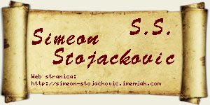 Simeon Stojačković vizit kartica